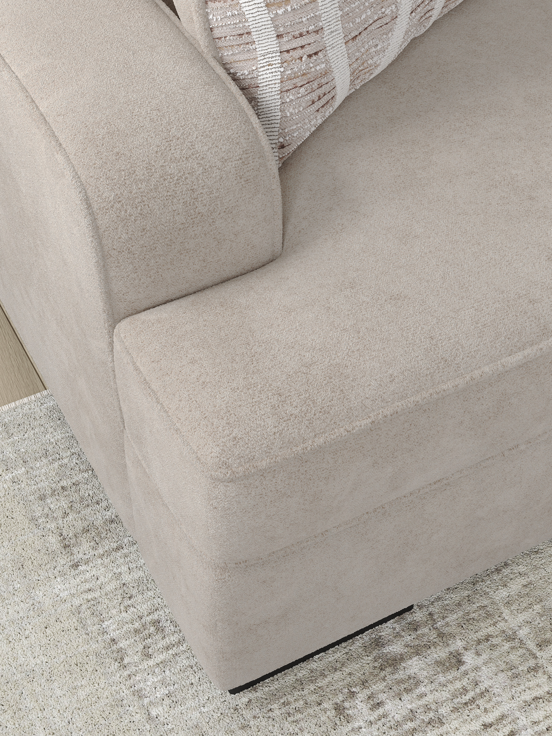 High Profile Deep-Seat Loveseat | Taupe Casual Comfort