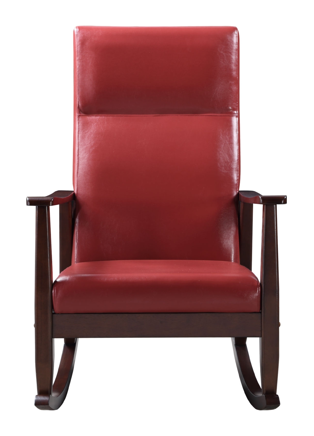 Raina Leatherette/Wood Rocking Chair, Composition 1