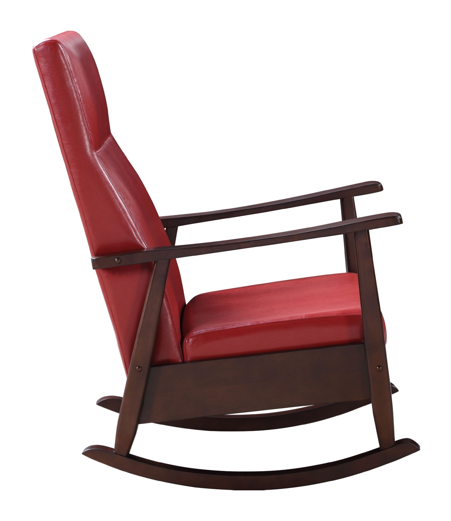 Raina Leatherette/Wood Rocking Chair, Composition 1