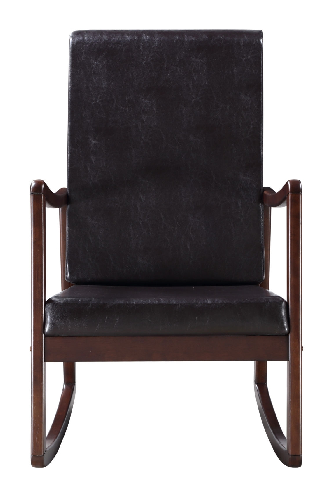 Raina Leatherette/Wood Rocking Chair, Composition 2