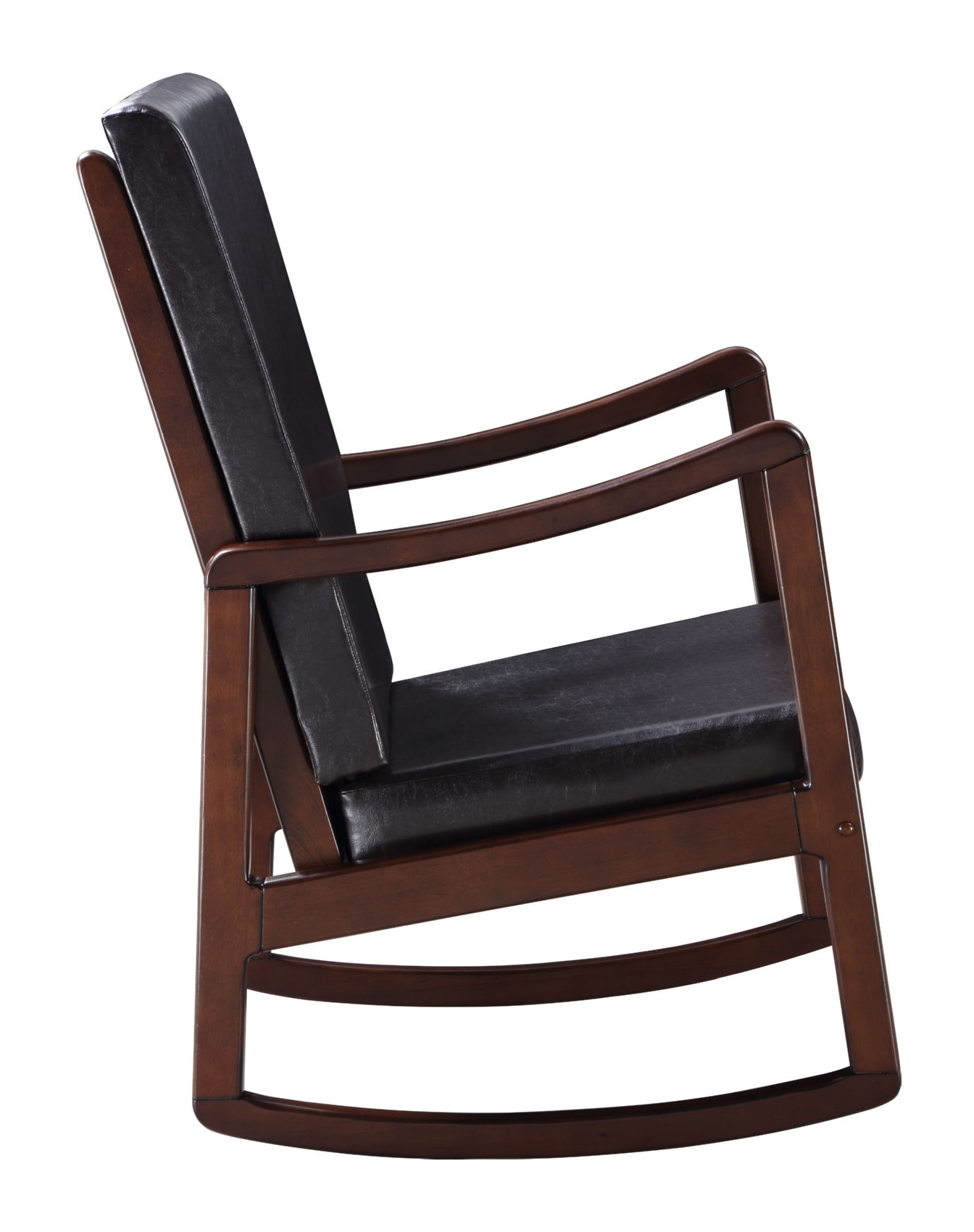 Raina Leatherette/Wood Rocking Chair, Composition 2