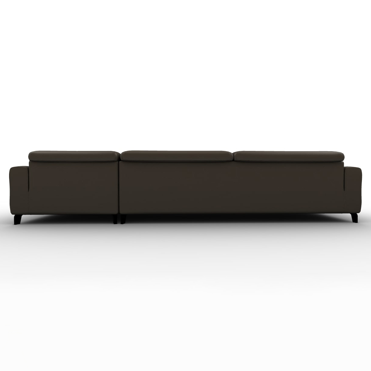 Norma Leather Sofa w/Right Hand Chaise Facing