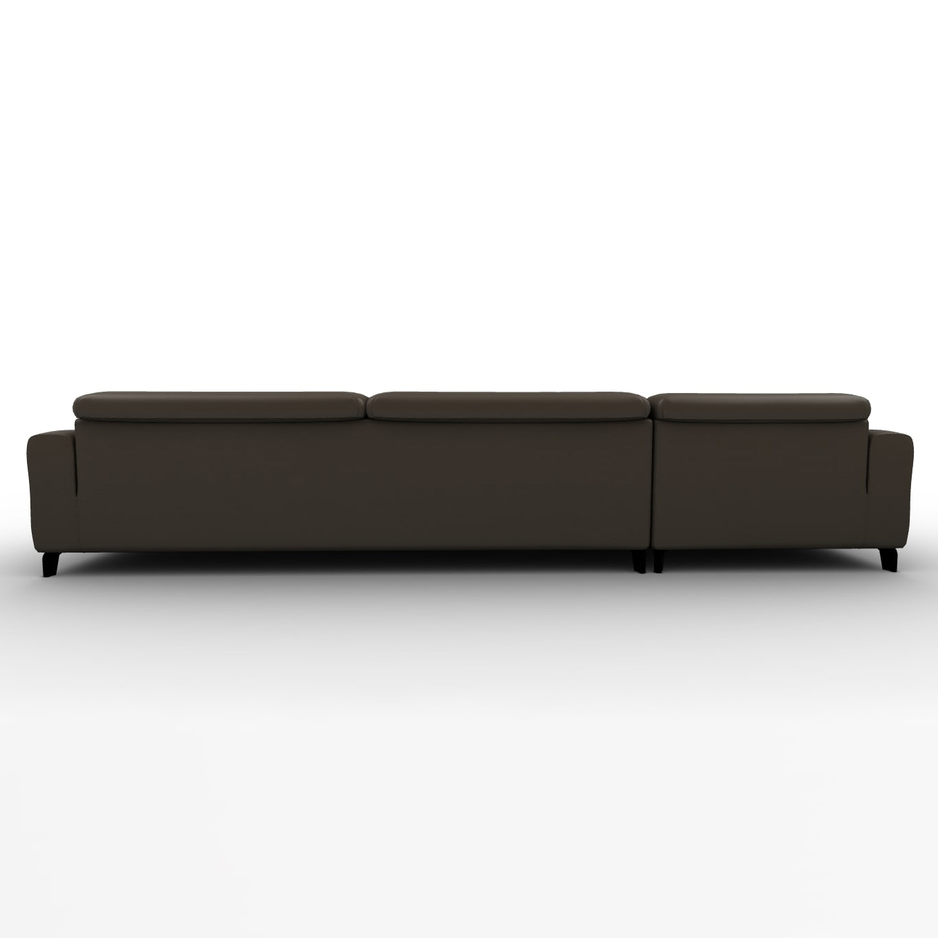Norma Leather Sofa w/Left Hand Chaise Facing