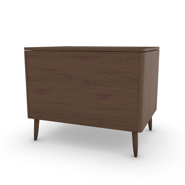 Boston Wood Nightstand w/2 Drawers