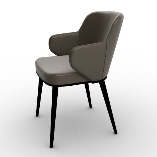 Foyer Fabric/Metal Customizable Upholstered Dining Open-Back Armchair