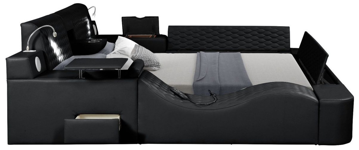 Zoya Fabric Upholstered Queen Size Bed