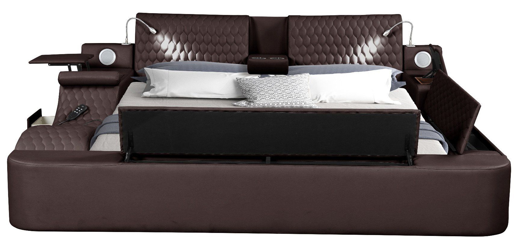 Zoya Fabric Upholstered Queen Size Bed