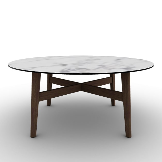 Abrey Laminated Ceramic-Glass/Wood Coffee Table