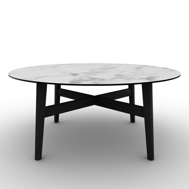Abrey Laminated Ceramic-Glass/Wood Coffee Table