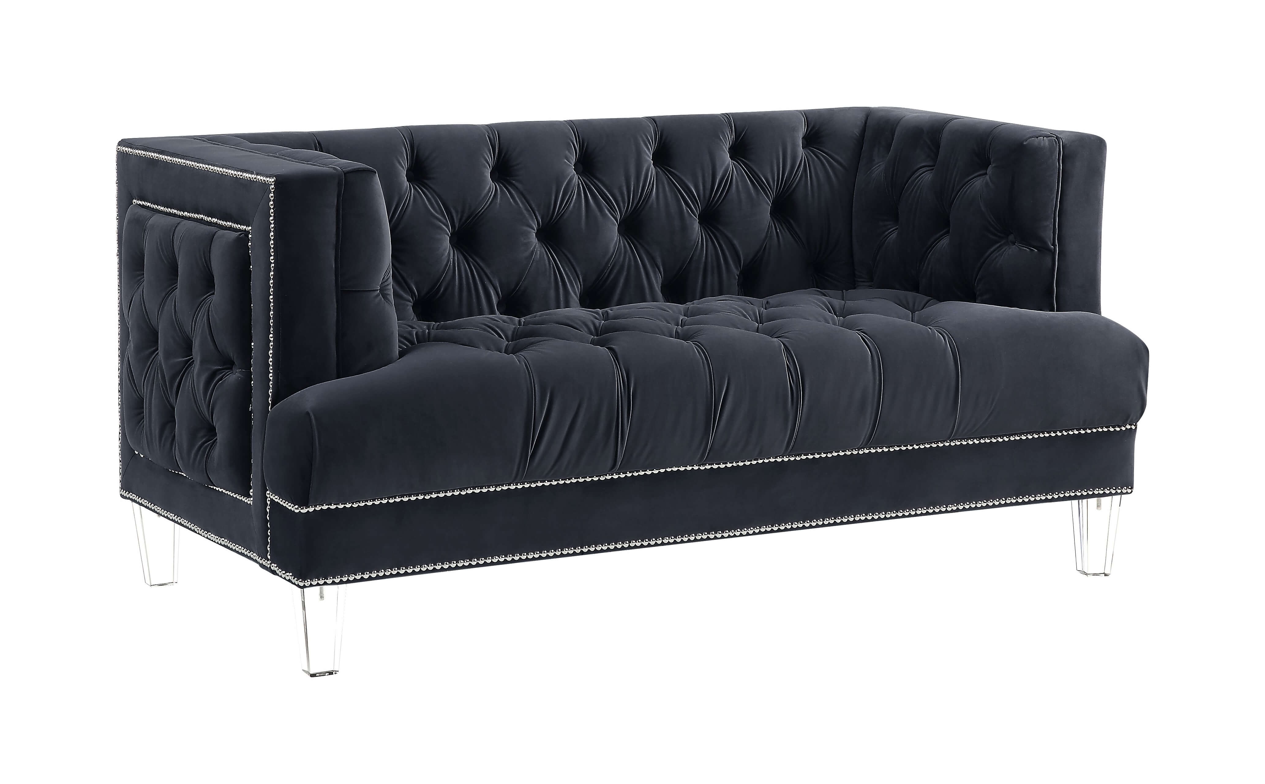 Ansario Velvet Tufted Living Room Set