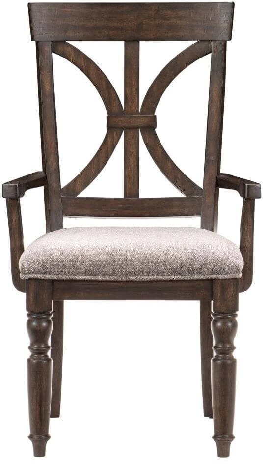 Cardano Fabric/Wood Dining Arm Chair