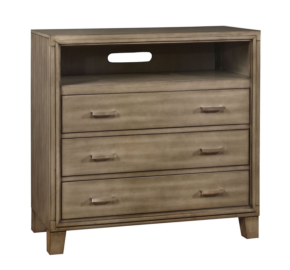 Enrico Wood TV Stand w/3 Drawers