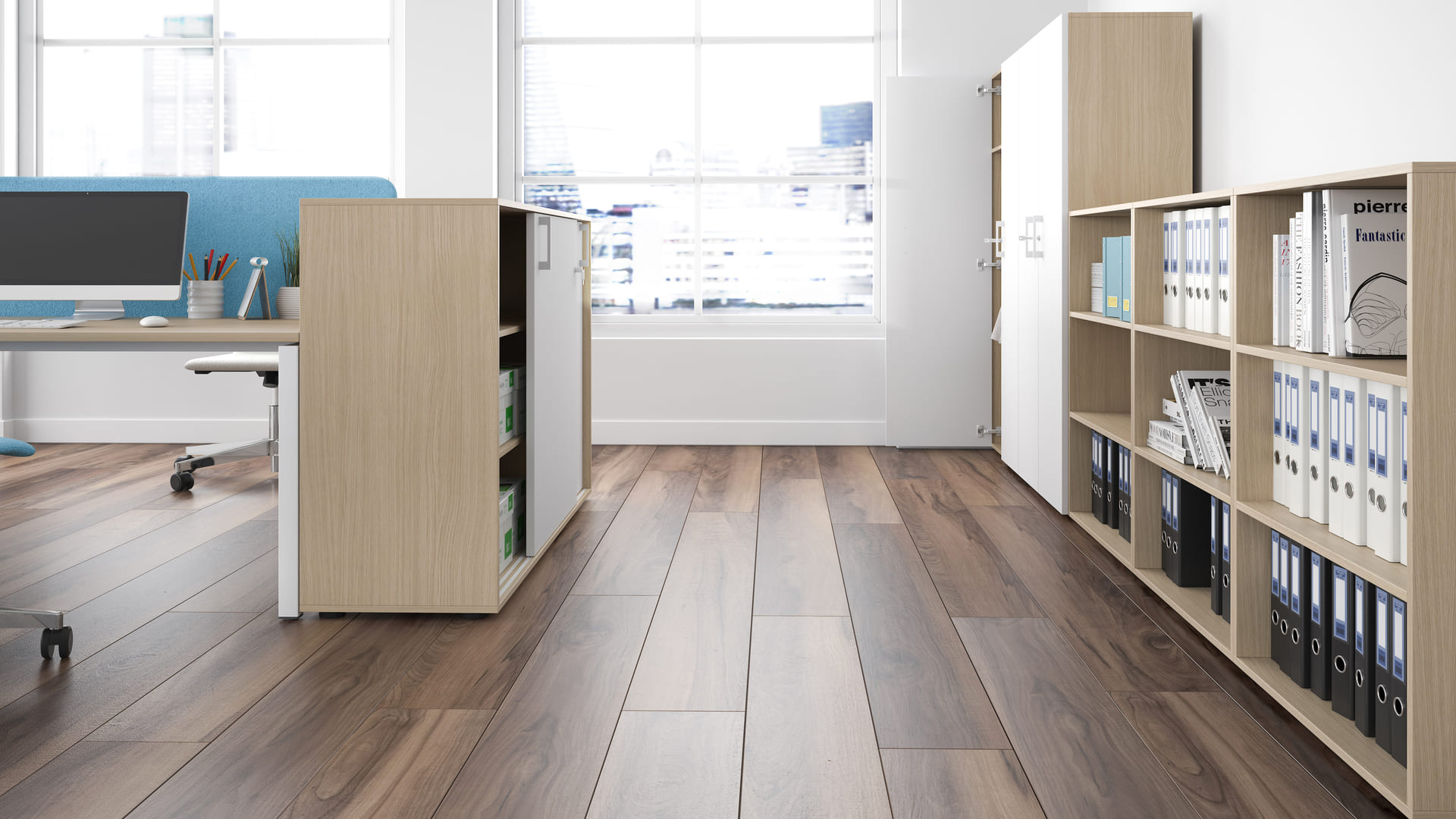 Nova Basic Bookcase With Shelf by NARBUTAS