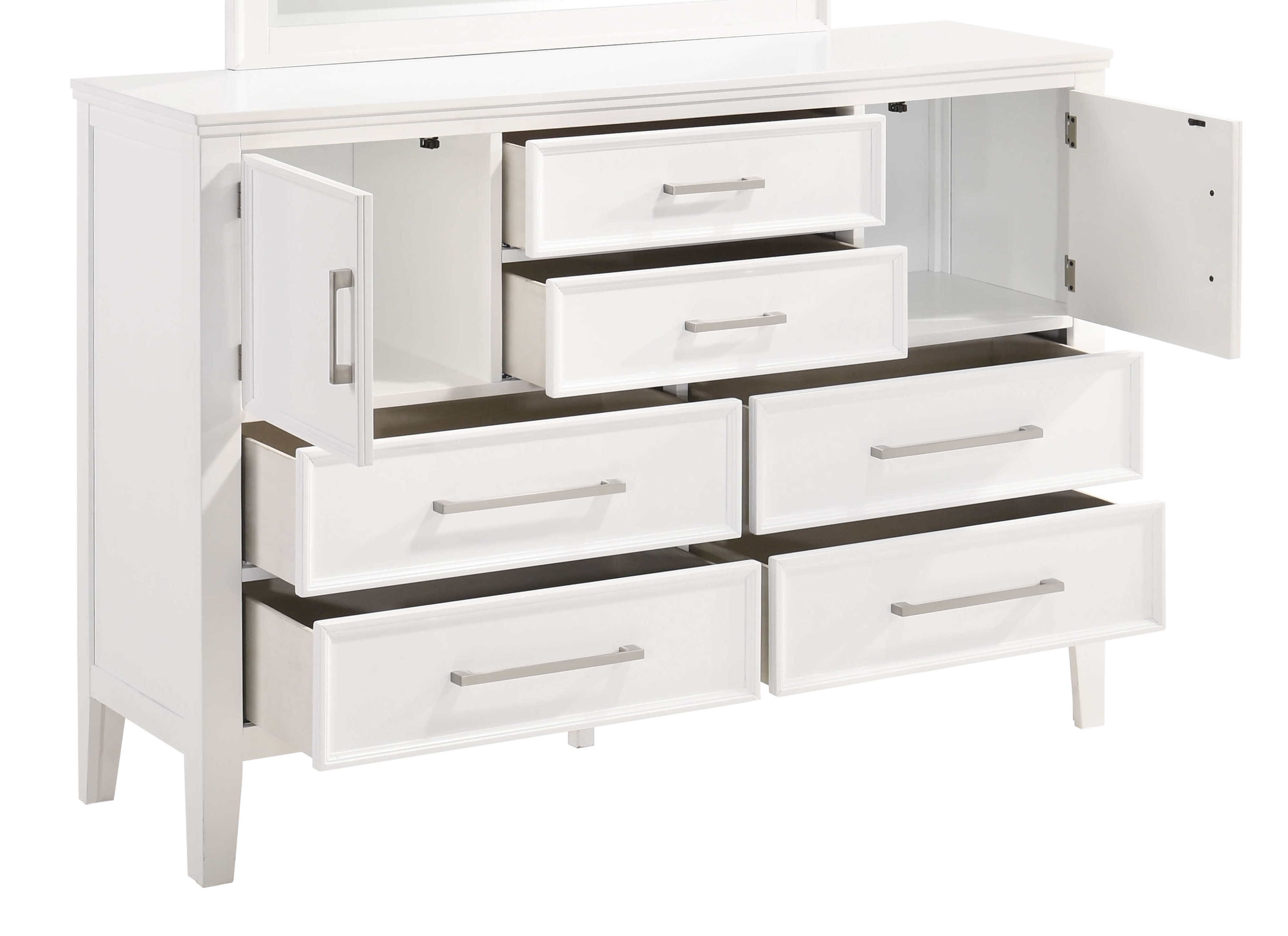 SM Andover Wood 6-Drawer & 2-Door Dresser