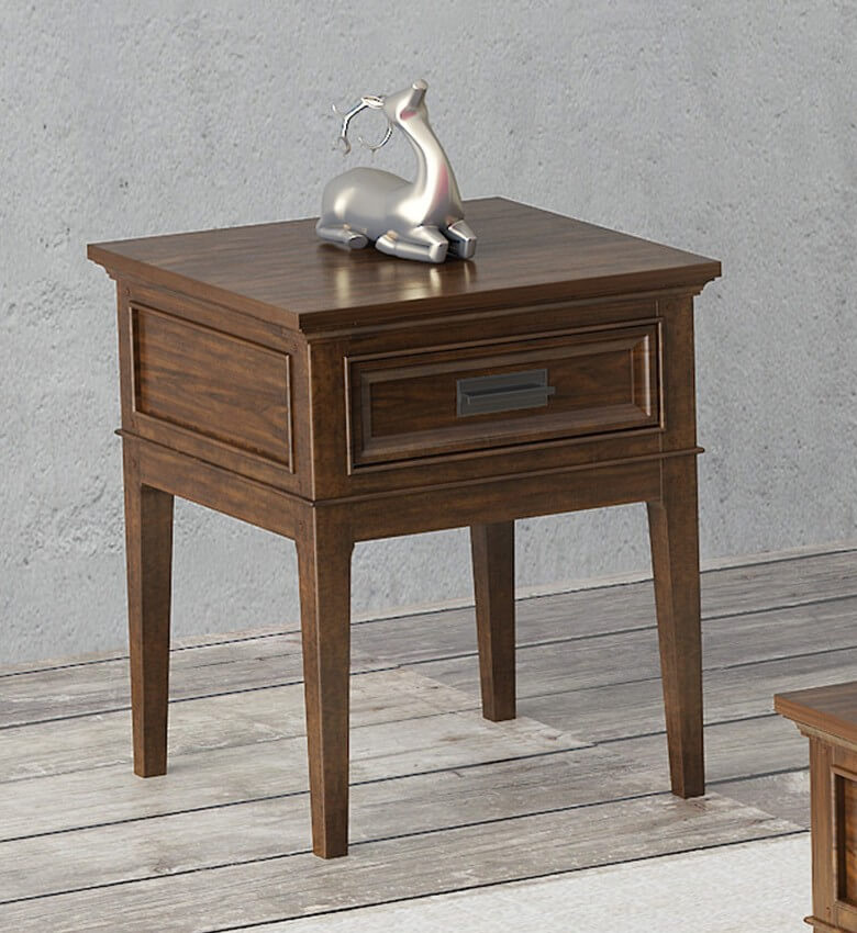 Frazier Park Wood Veneer End Table by Homelegance