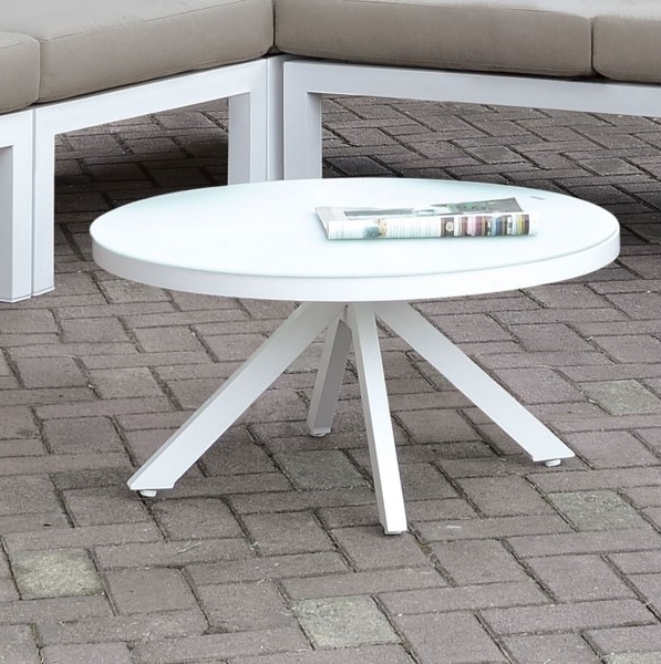 Sasha Aluminum Round Patio Coffee Table