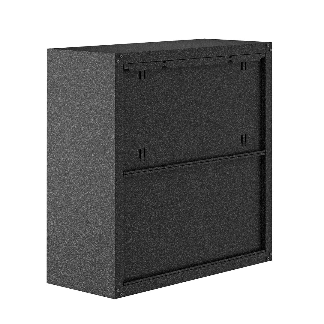 Fortress 30-inch Floating Textured Metal Garage Cabinet w/Adjustable Shelves