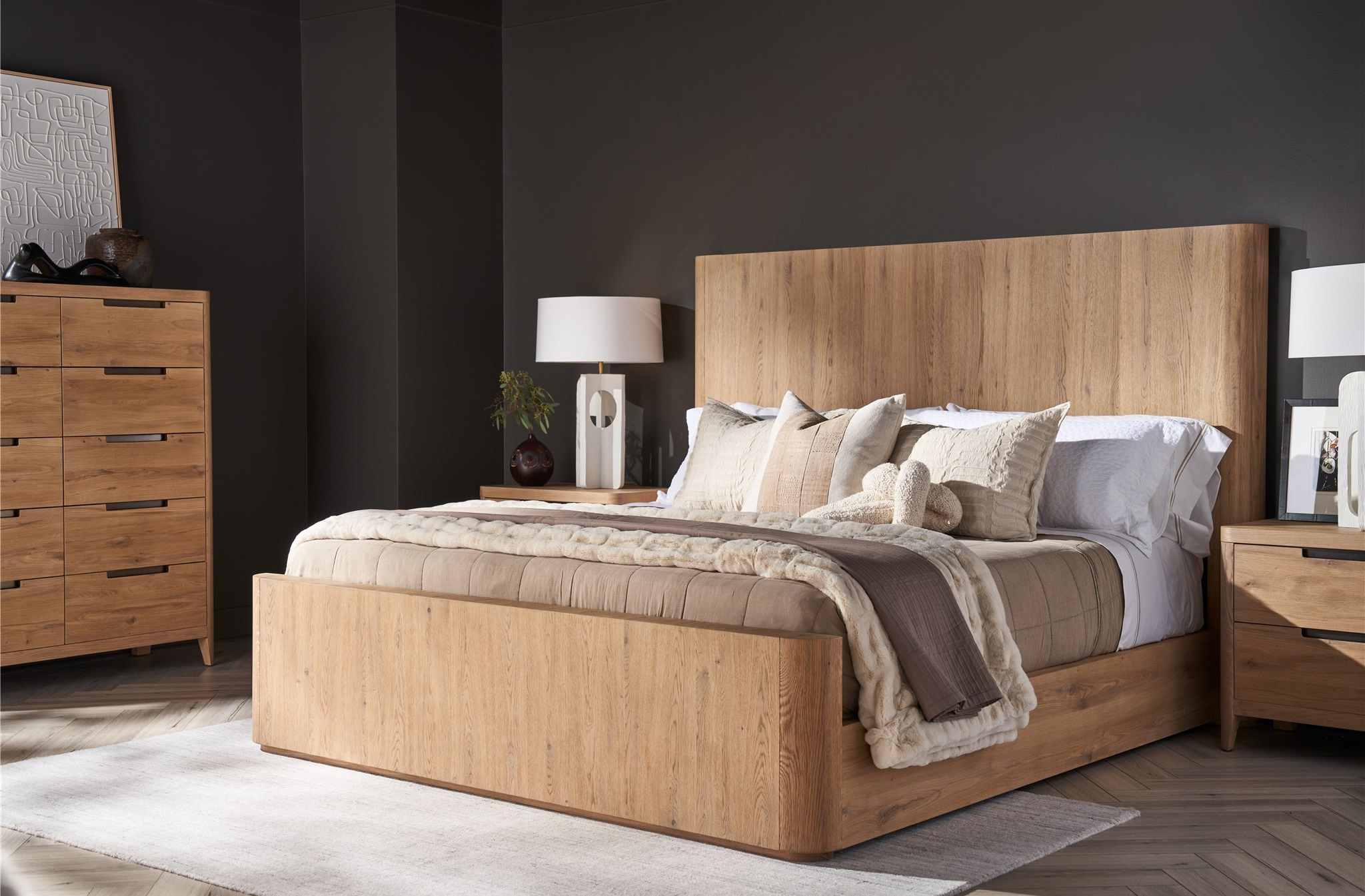 Walker Wood Panel Bed