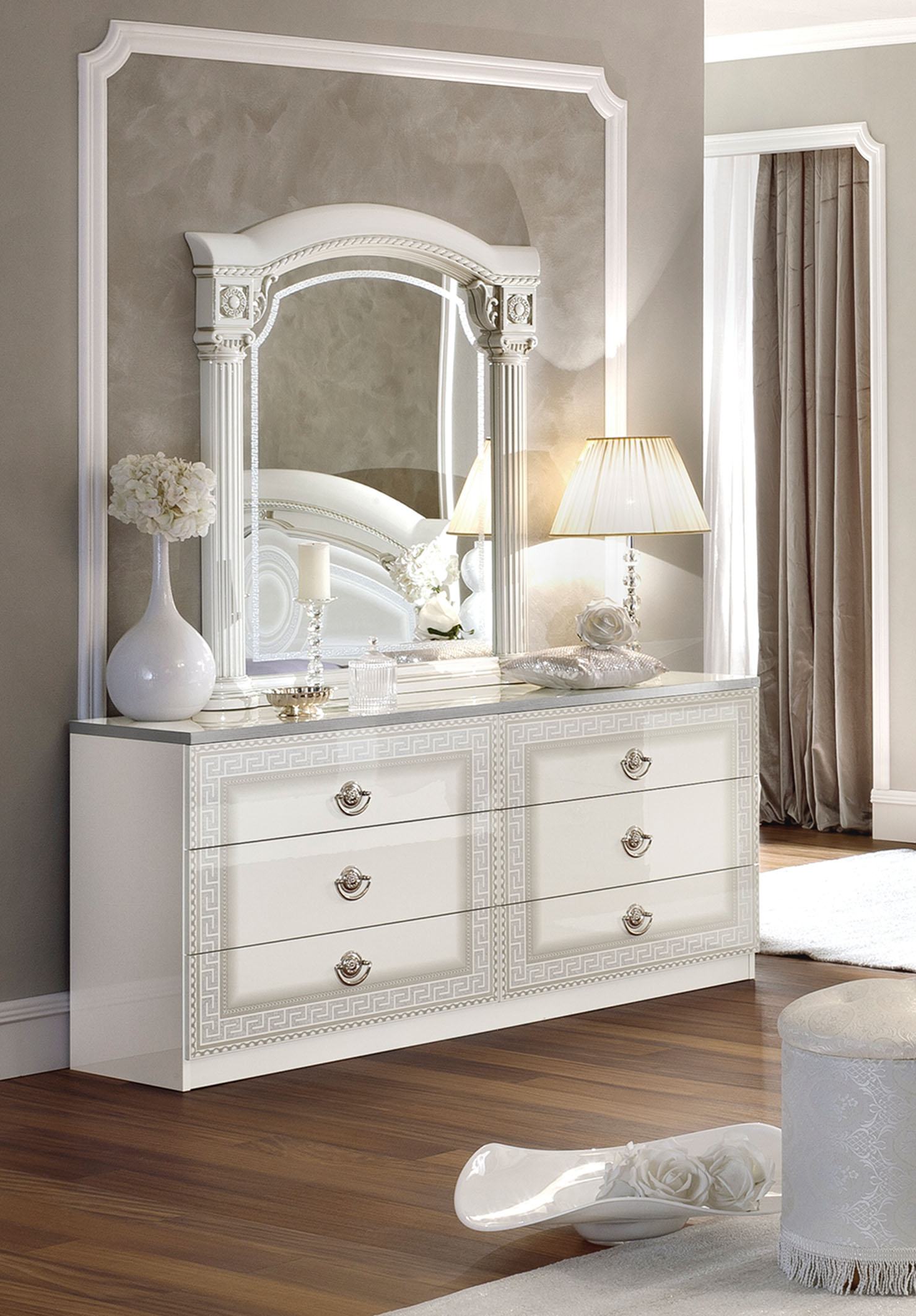 Camelgroup, Italy Aida Wood Veneer Panel Bedroom Set
