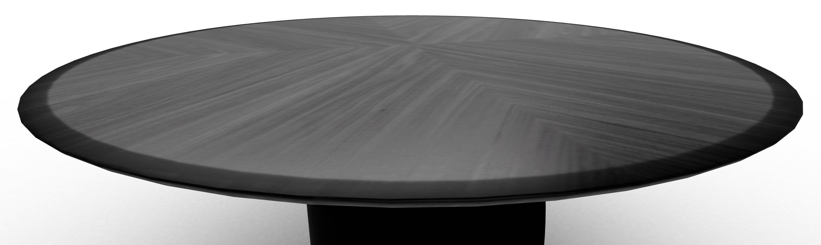 Twins Metal/Veneer Round Dining Table