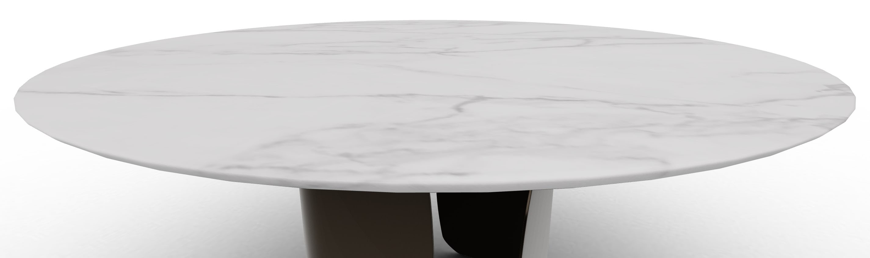Twins Metal/Ceramic Round Dining Table