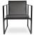 Cube Metal Lounge Armchair