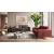 Sollievo Fabric/Leather Reclining Living Room Set w/Metal Legs