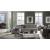 Stupore Fabric/Leather L-Shape Sectional Sofa w/ Chaise & Recliner