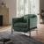 Poli Fabric/Leather Armchair