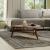 Leggiadro Fabric/Leather L-Shape Sectional Sofa w/Recliner & Small Chaise