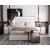 Roma Bonded Leather LED Platform Full Size Bed