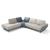 Pegaso 3-Piece Modular Leather L-Shape Sectional Sofa