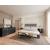 Roma Bonded Leather LED Platform Bed