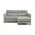 Greg Fabric/Leather Sectional Sofa w/Right Arm Chaise Facing
