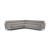 Greg Fabric/Leather L-Shaped Customizable Sectional Sofa