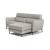 Greg Fabric/Leather Sectional Sofa w/Right Arm Chaise Facing