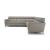 Greg Fabric/Leather L-Shaped Customizable Sectional Sofa