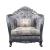 Ariadne Fabric Tufted Chair w/Pillow
