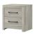 SM 0300a Wood Nightstand w/2 Drawers