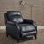 Rawling Manual Push Back Leather/Wood Recliner