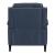 Rawling Manual Push Back Leather/Wood Recliner
