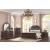SM 0401c Upholstery/Wood Sleigh Bed, Queen Size