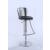 406 Metal-Back Adjustable Height Swivel PU Stool
