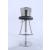 406 Metal-Back Adjustable Height Swivel PU Stool