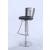 406 Metal-Back Adjustable Height Swivel PU Stool