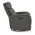 Rosslyn Triple Power Leather/Wood Swivel Recliner w/USB Chargers