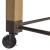 Maya Rectangular Wood/Metal Counter Height Console Table w/2 Stools