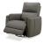 Reilly Triple Power Leather/Wood Swivel Recliner