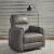 Reilly Triple Power Leather/Wood Swivel Recliner