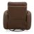 Reilly Triple Power Leather/Wood Swivel Recliner